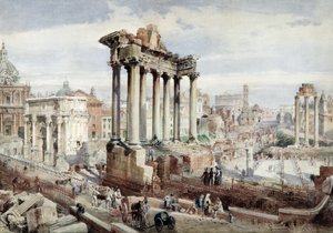 Het Forum Romanum, Rome, c.1870